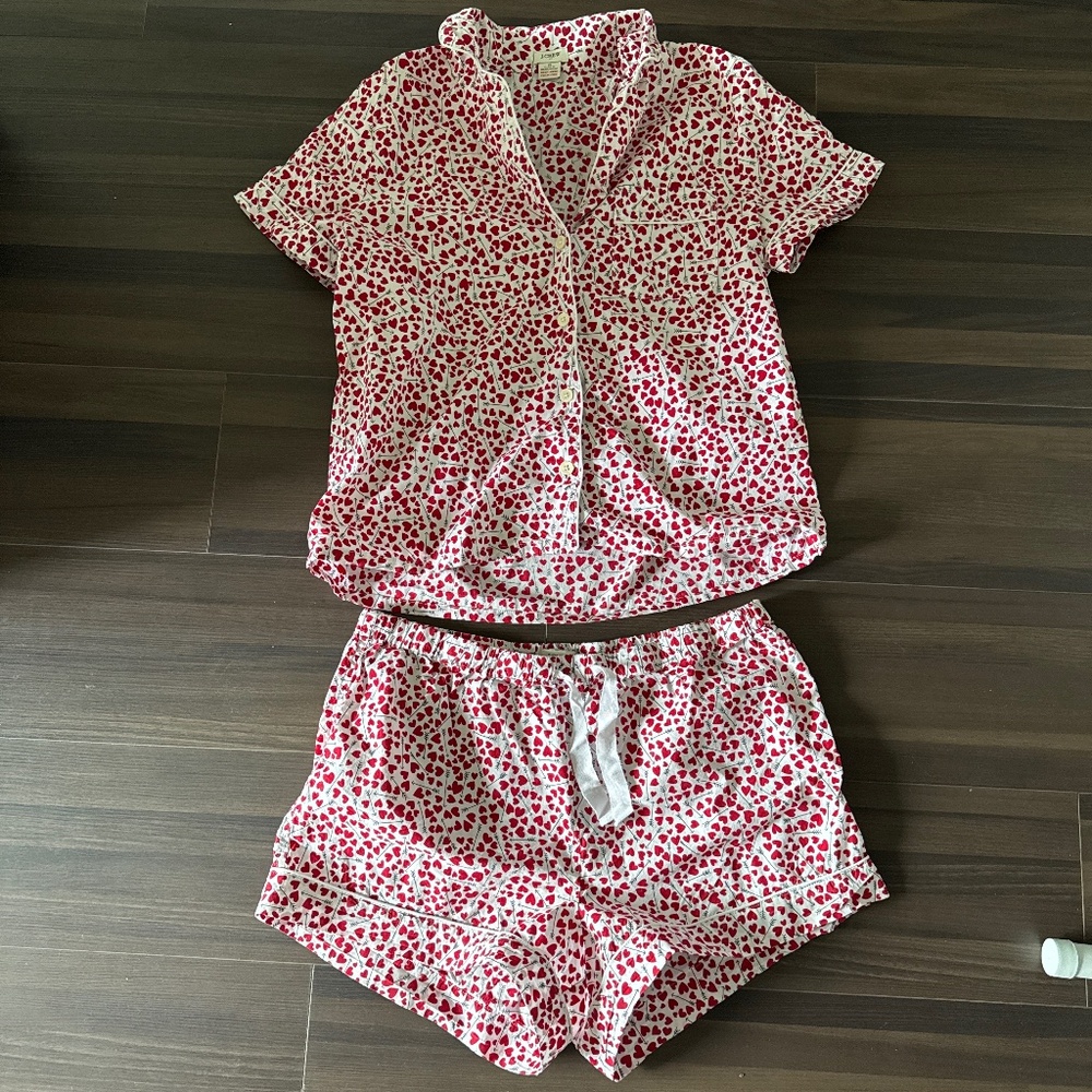 J.Crew Short Sleeve Pajama Set
